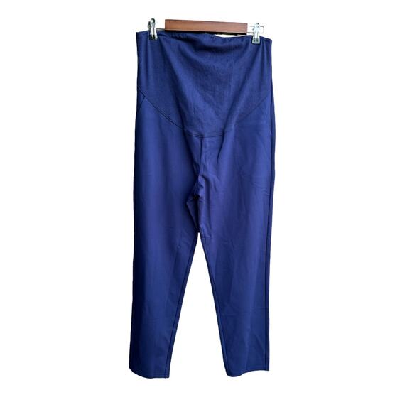 New Moyabo Navy Maternity Pants Over-Belly Stretch Active Wear Size S - Picture 1 of 5